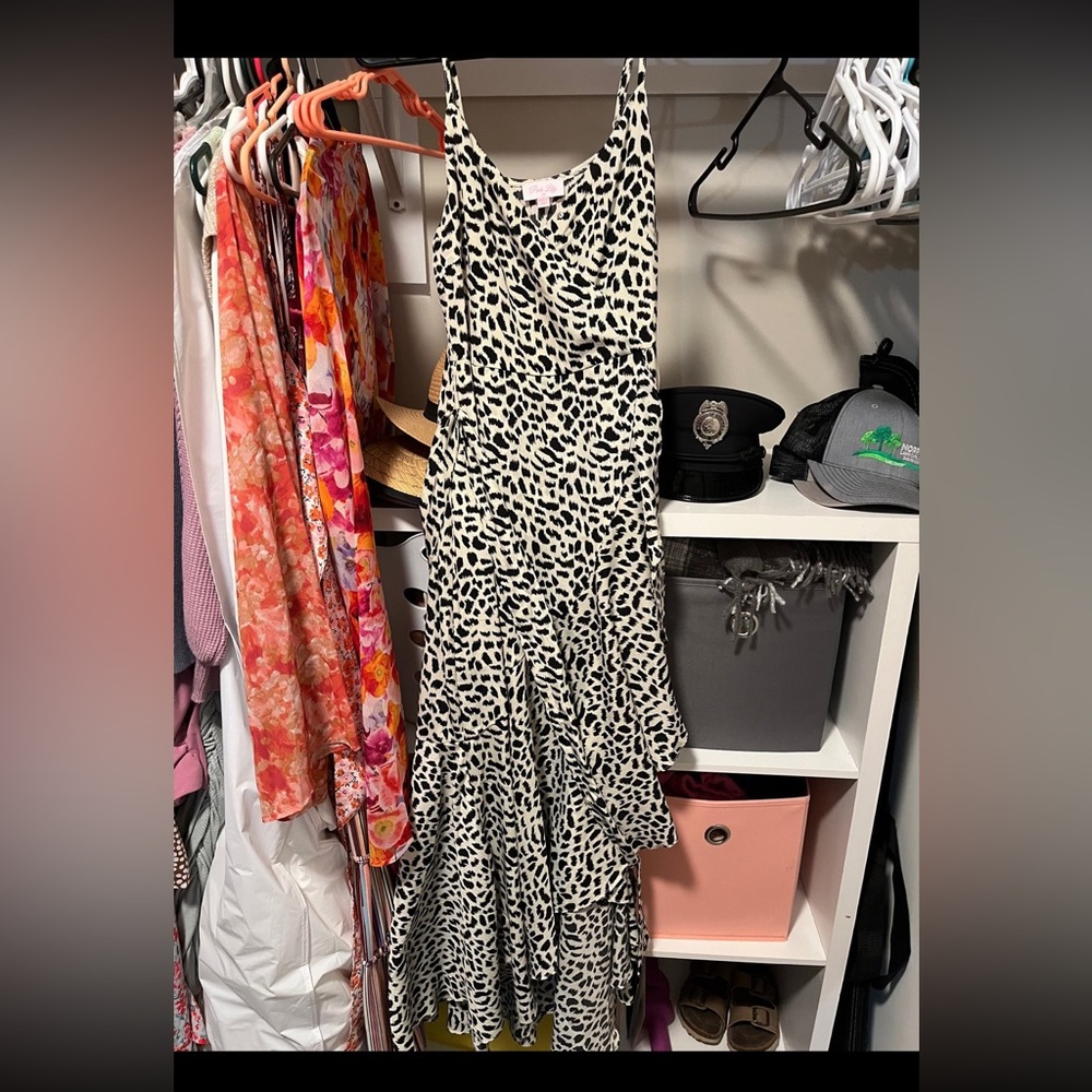 Pink lily dress